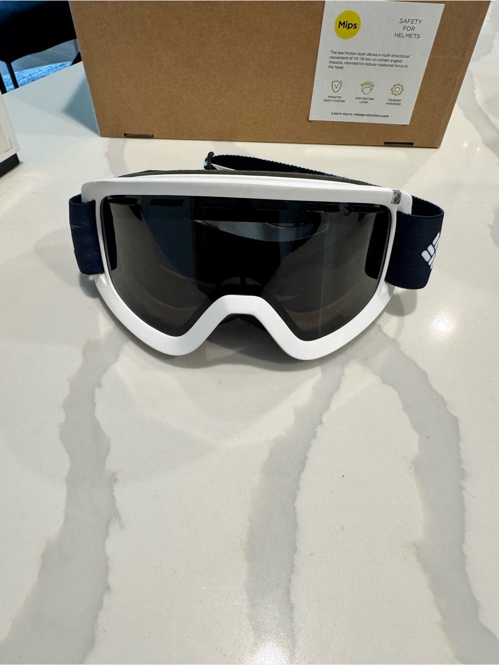 Columbia Womens Ski Goggles White Goggle Headset with Black Strap